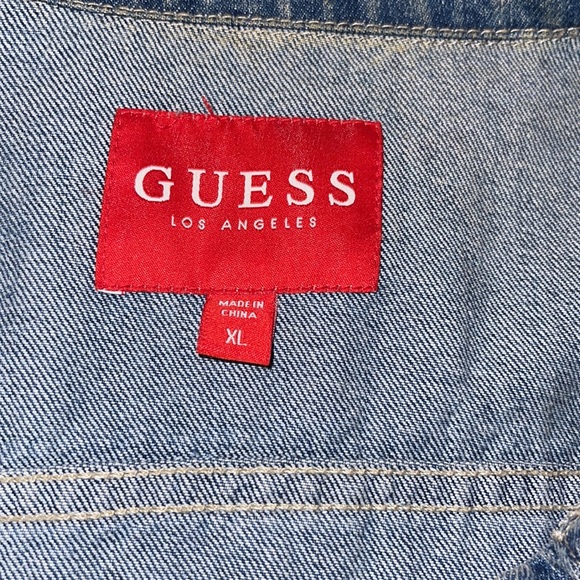 Guess navy blue short jean jacket - Picture 2 of 5